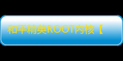 和平精英ROOT内核【上分侠】外挂